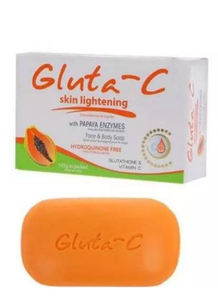 GLUTA C - Papaya Intense Lightening Exfoliants Soap 135g - Image 1