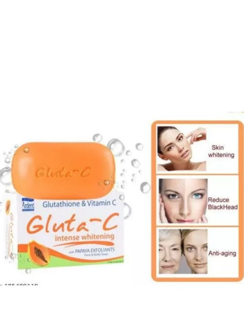 GLUTA C - Papaya Intense Lightening Exfoliants Soap 135g - Image 1