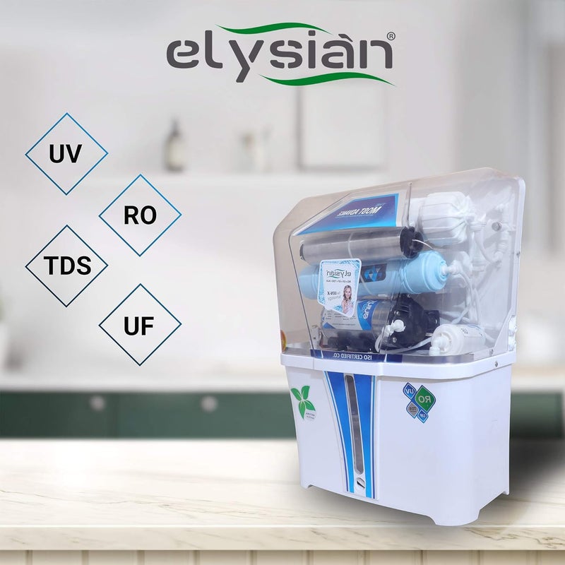 Elysian Fresh Water Purifier Wall MountableMulti Stage ROUVUFTDS Controller Alkaline Water Purification System 12 L Water Level Indicating Tank - Image 5