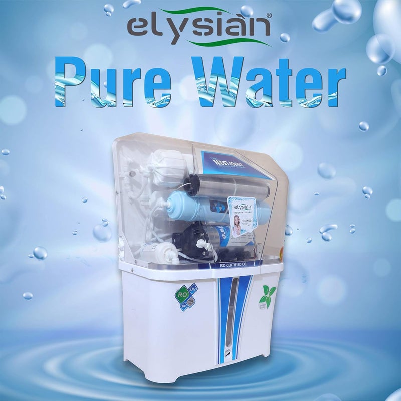 Elysian Fresh Water Purifier Wall MountableMulti Stage ROUVUFTDS Controller Alkaline Water Purification System 12 L Water Level Indicating Tank - Image 4
