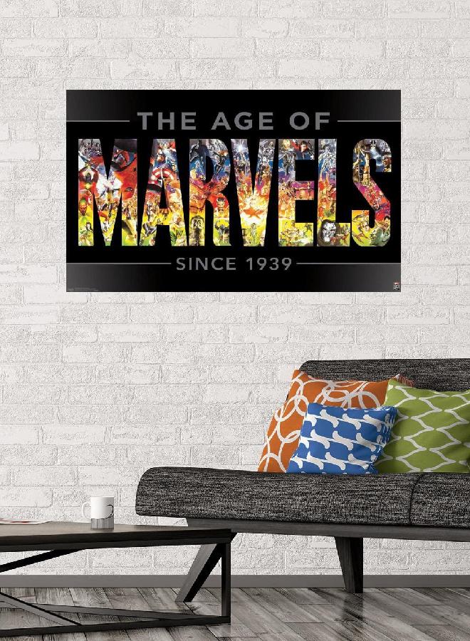 Trends International Marvel Comics - Marvel 80th Anniversary - Age of Marvels Wall Poster, 22.375" x 34", Unframed Version - Image 5