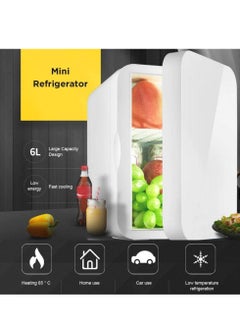 Generic 8L Mini Refrigerator Small Car Home Fridge Portable Dual Use Travel Freezer Ultra Quiet Low Noise Cooler Warmer  - Image 2