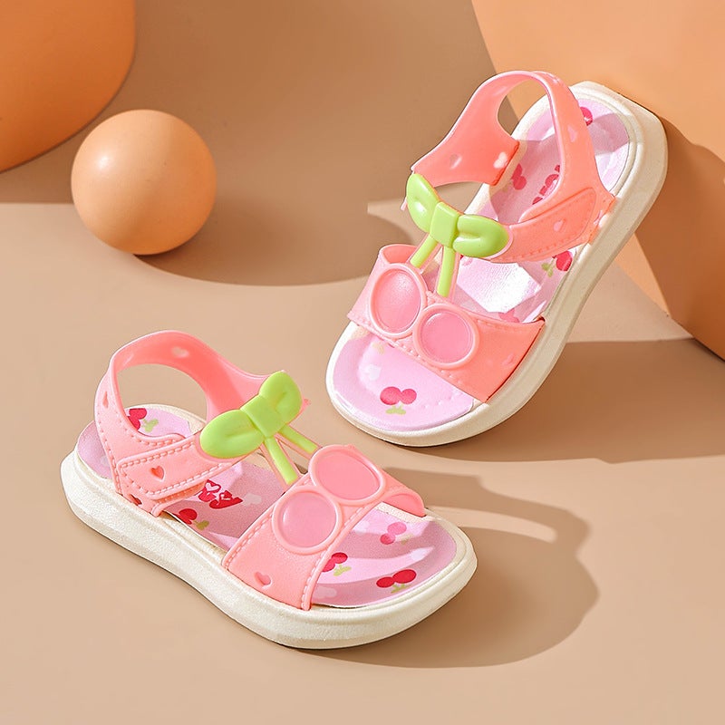 Girls' Sandals Summer Children'S Princess Sandals Student Soft Sole All-Match Little Girls' Middle And Big Children'S Beach Shoes - Image 4
