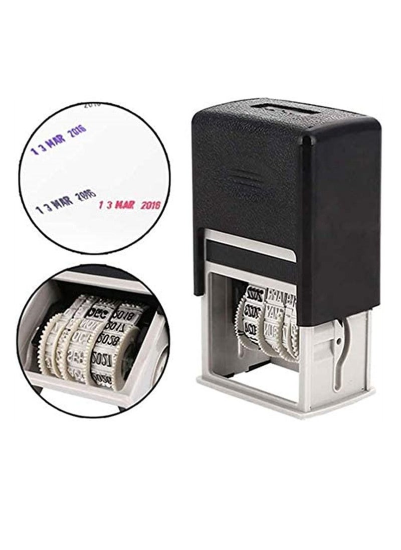 Y&D Mini Date printer, Economy Stamper, Self-Inking Seal Stamp, Great for Shipping, Receiving, Expiration and Due Dates Black  - Image 2
