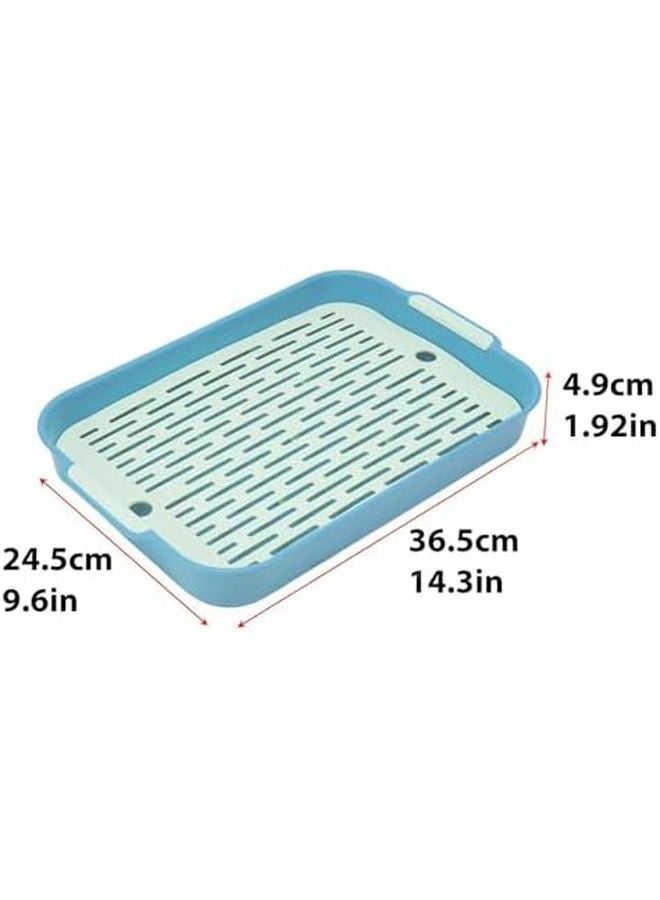 صندوق فضلات الأرانب وخنازير غينيا القابل للفصل بشبكة مرتفعة مقاس E من ABS - Image 4