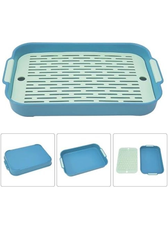 صندوق فضلات الأرانب وخنازير غينيا القابل للفصل بشبكة مرتفعة مقاس E من ABS - Image 3