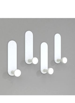 4 Pack White Self Adhesive Hooks for Easy Wall Hanging of Clothes Keys and Towels in Kitchen and Bathroom - pzsku/Z5DDDF2F1356DE51921BCZ/45/_/1723196389/8a97bfa8-1732-453f-942c-8cd3695e65e9