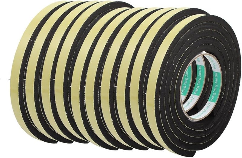 10 قطعة من شريط الإسفنج الرغوي المضاد للصدمات من جانب واحد بعرض 12 مم وسمك 8 مم وطول 2 متر - Image 1