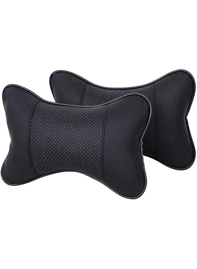 Car7 Car Neck Pillow (Black, 2 Pieces) - Image 1