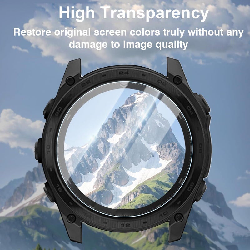 Set Of 3 Transparent Tempered Glass Screen Protector For Garmin Fenix 6S 6S Pro And Compatible Models - Image 5