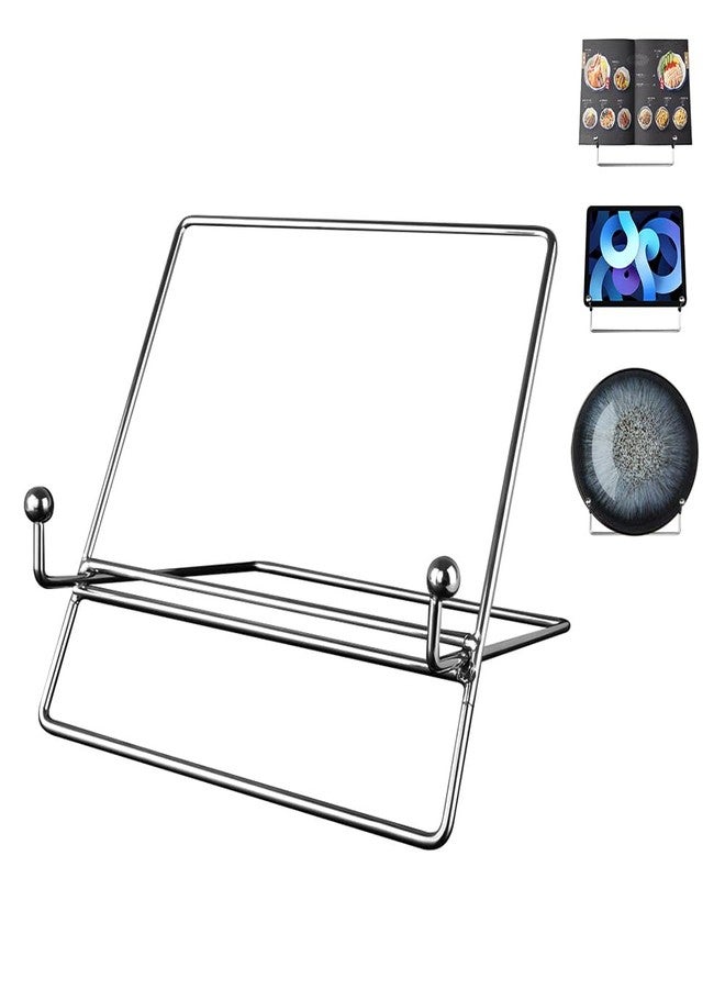 YY YEARCHY Book Stand Holder Cookbook Holders for Reading Hands Free Metal Cook Book Kitchen Counter Decor Display Stand - Image 1