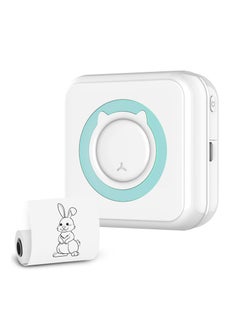 SYOSI Mini Pocket Sticker Printer, 1Pcs Bluetooth Wireless Portable Mobile Printer Machine Thermal Printer for Notes, Memo, Photo, Pocket Label Receipt Printer Compatible with iOS & Androi  - Image 1