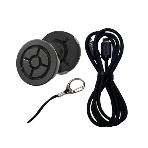 megacom DuoMon3 Unique Auto-Reconnection Hourly, Dual Accounts Pocket Auto Catcher(Redball), IPX7 Waterproof, APP Adj. Lights,Vibration,Sound- Bluetooth 65ft Link, Type-C & Wireless Charging(Black) - Image 1