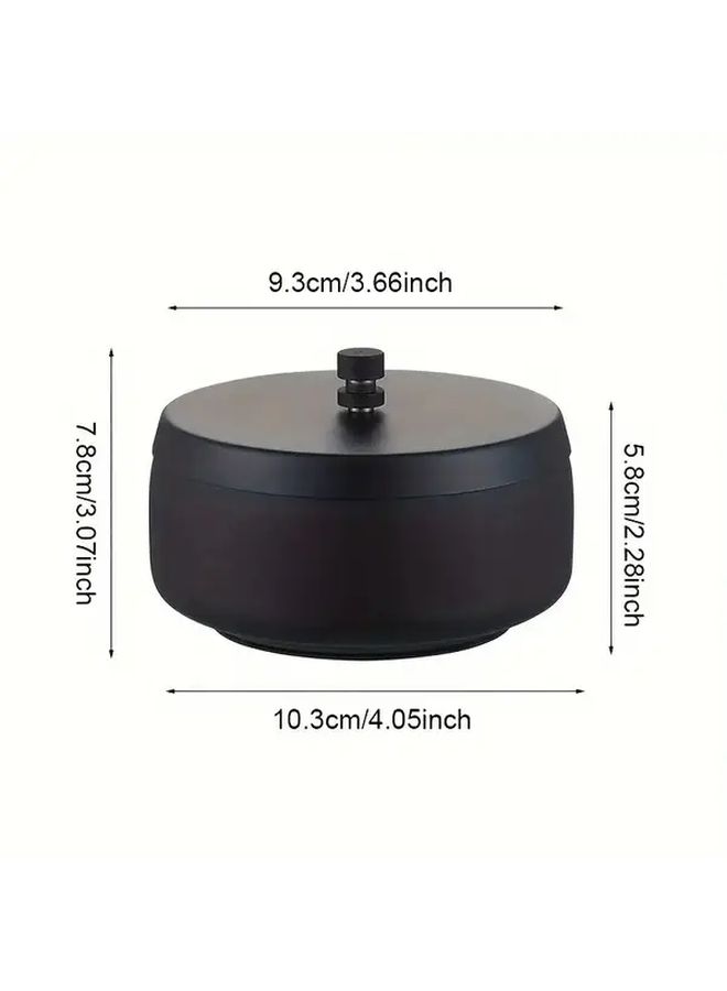 Silvery Stainless Steel Ashtray With Lid Durable Easy Cleaning Home Office Outdoor Gift - Image 3
