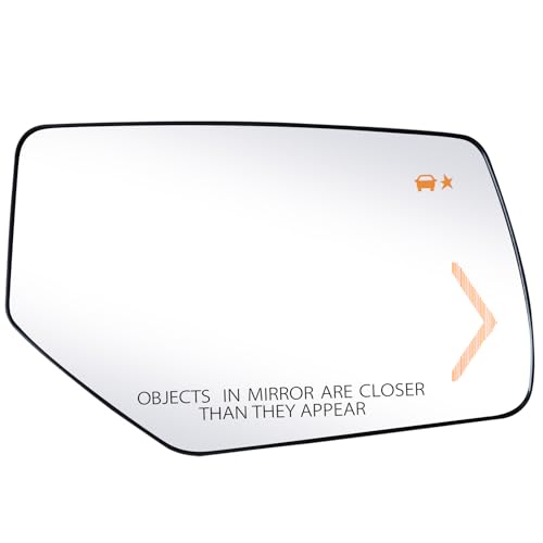 Tootai Passenger Side Replacement Mirror Glass Compatible with Chevy & GMC Vehicles, Suburban, Tahoe 2015-2020, Yukon, Yukon XL 2015-2020, Heated with Blind Spot Detection, w/o auto dimming, 22976556, RH - Image 1