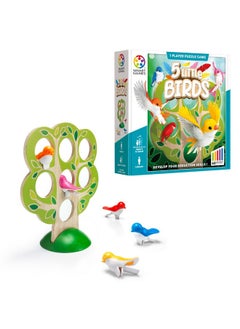 SmartGames SmartGames 5 Little Birds Wooden Deduction Game for Ages 5 - Adult with 60 Challenges  - Image 1
