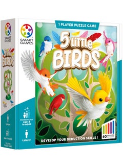 SmartGames SmartGames 5 Little Birds Wooden Deduction Game for Ages 5 - Adult with 60 Challenges  - Image 2
