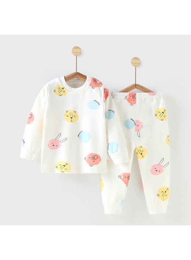 Autumn And Winter Men's And Women's Baby Autumn Clothes Long Pants Suit Baby Underwear Pure Cotton Newborn Children's Homewear Delivery