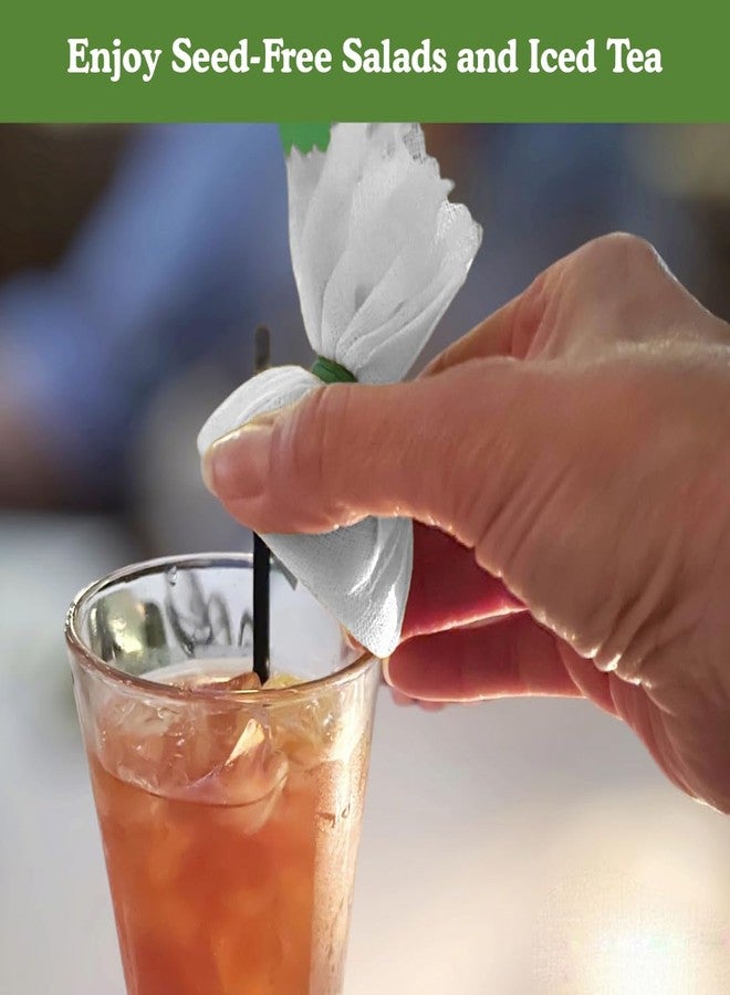 Regency Wraps Lemon Wraps Lemon Covers, White with Green Ribbon, 100 Count Wedge Bags, For Seed-Free Squeezing Over Seafood, Works for Lemon Halves or Wedges - Image 3