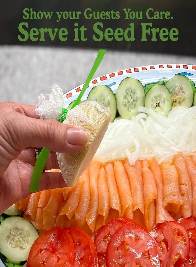 Regency Wraps Lemon Wraps Lemon Covers, White with Green Ribbon, 100 Count Wedge Bags, For Seed-Free Squeezing Over Seafood, Works for Lemon Halves or Wedges - Image 5