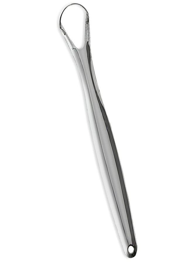 AARAM Tongue Cleaner,Tongue Scraper Cure Bad Breath,Tongue Cleaners Stainless Steel,Tongue Scrapers for Adults & Kids Fresher Breath in Seconds by AARAM (Black and red (Silver, Single Small Tongue Cleaner - Image 1