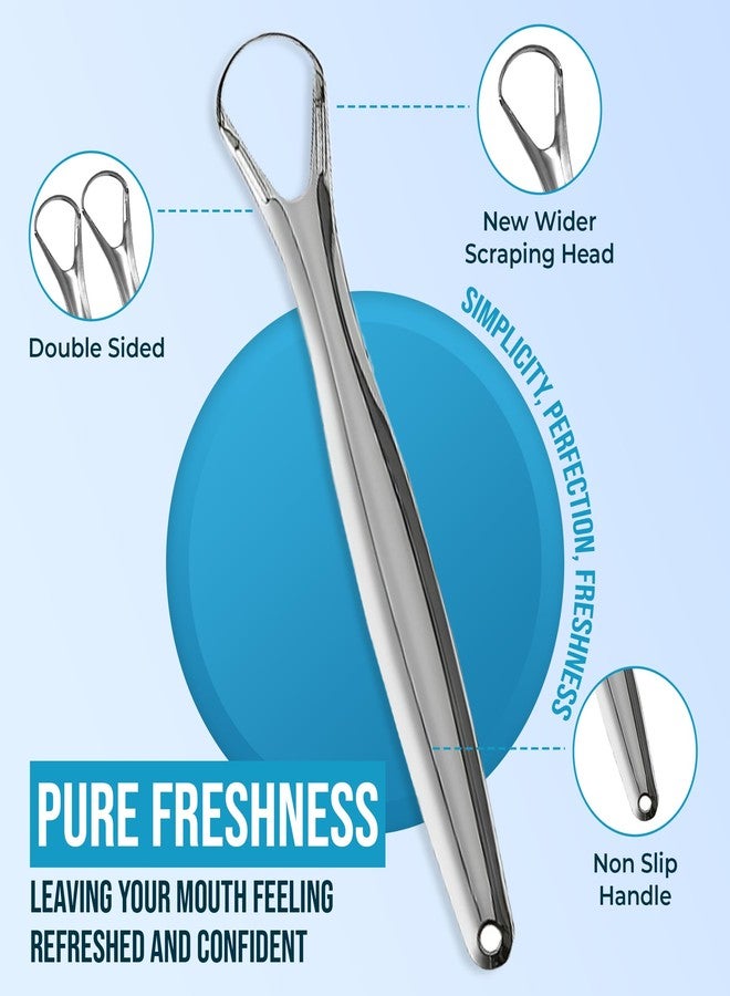 AARAM Tongue Cleaner,Tongue Scraper Cure Bad Breath,Tongue Cleaners Stainless Steel,Tongue Scrapers for Adults & Kids Fresher Breath in Seconds by AARAM (Black and red (Silver, Single Small Tongue Cleaner - Image 4