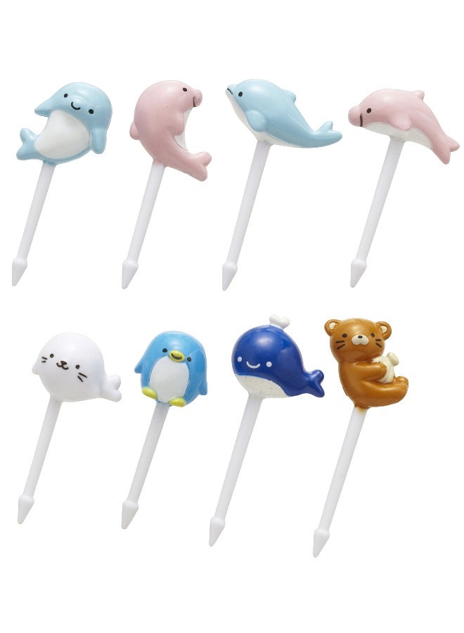 Torune Food Pick Dolphins & Sea Friends, 8 Picks Per Pack (P-3081) - Image 2