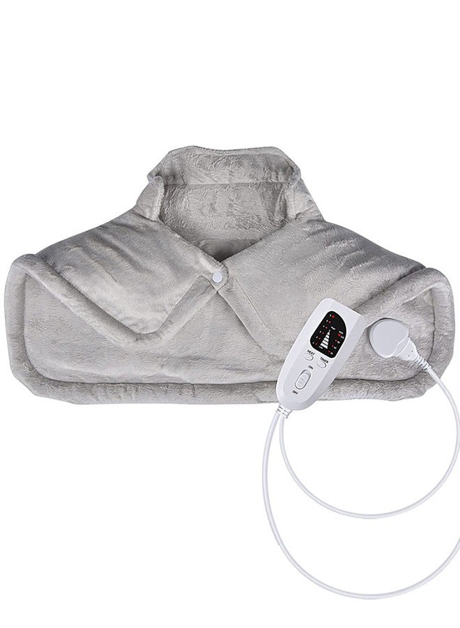 إسكدنيا وسادة تدفئة للرقبة والكتف 1 كجم مرجح كهربائي لتخفيف آلام الظهر 6 إعدادات للحرارة مؤقتات إيقاف تلقائي هدايا للنساء الرجال أمي أبي - Image 1