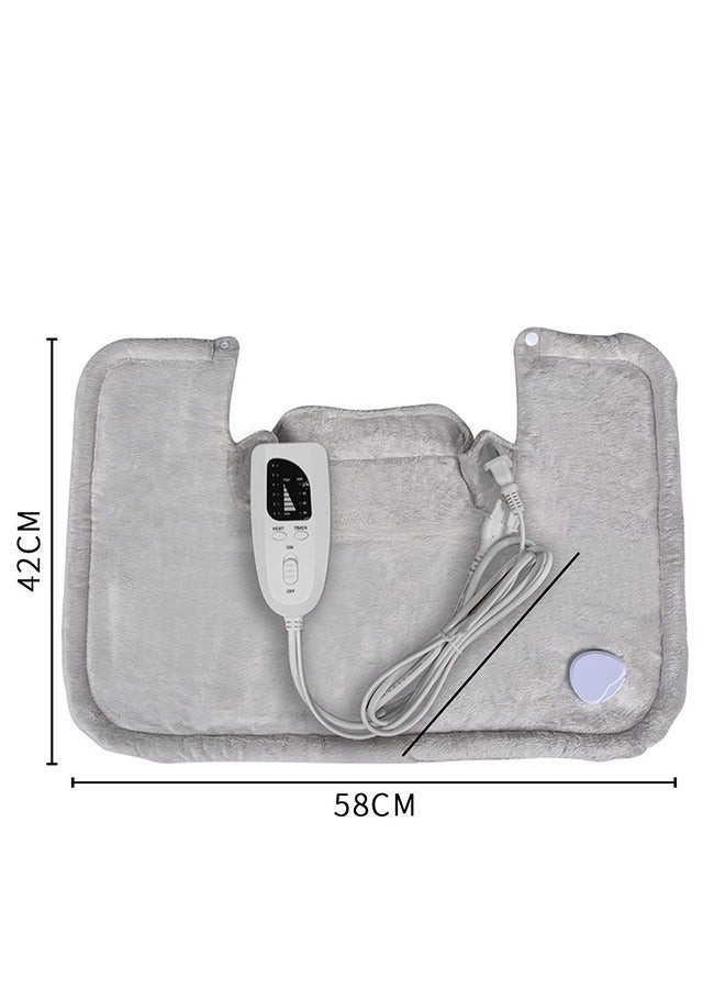 إسكدنيا وسادة تدفئة للرقبة والكتف 1 كجم مرجح كهربائي لتخفيف آلام الظهر 6 إعدادات للحرارة مؤقتات إيقاف تلقائي هدايا للنساء الرجال أمي أبي - Image 3