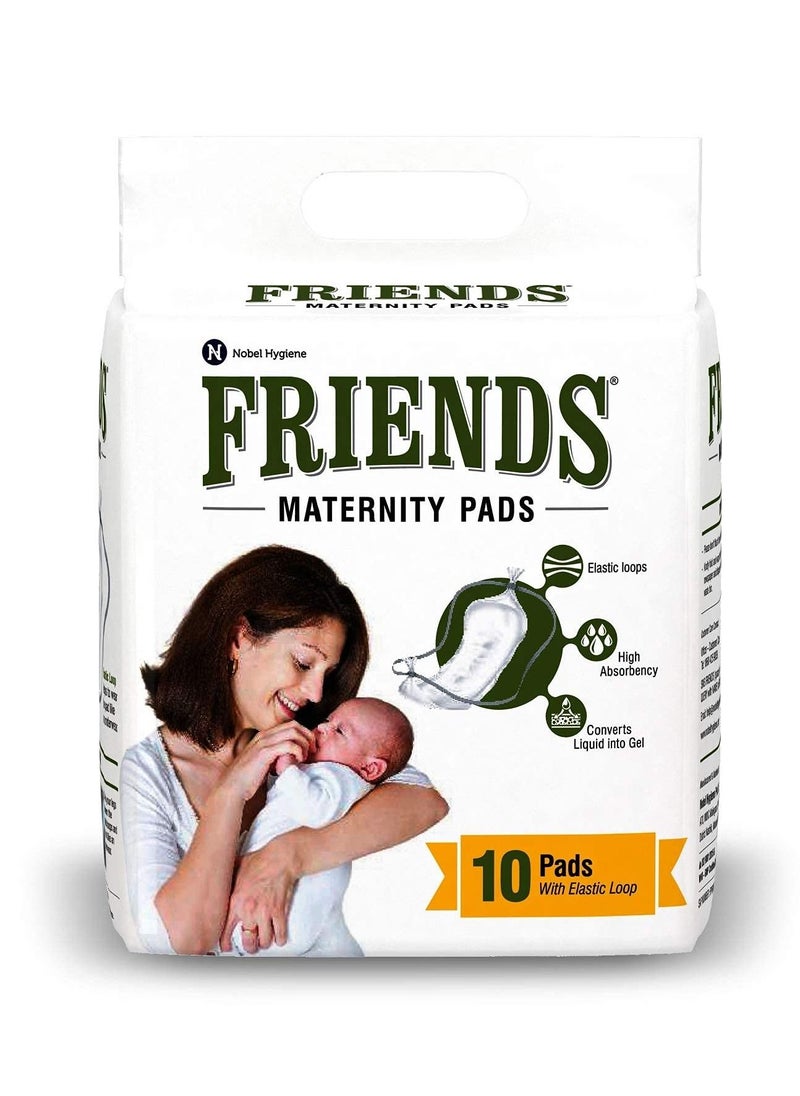Friends Maternity Pads with Elastic Loop 10 Pcs