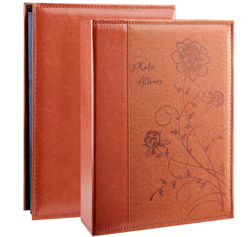 Artmag Photo Album 4x6 300 Photos Extra Large Capacity Leather Cover Wedding Family Photo Albums Holds 300 Horizontal 4x6 PhotosBrown
