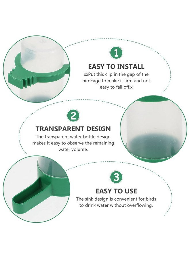 balacoo Bird Water Feeder- 10pcs Parrot Water Feeding Storage Cup, Bird Feeder Waterer, Water Drink Dispenser, Bird Cage Accessories - Image 3