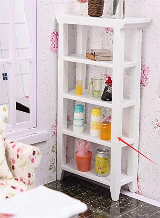 EatingBiting Adult Scene 1:12 Dollhouse Miniature Doll Furniture Storage Display Shelf Bookshelf BookcaseToy Dollhouse Furniture Accessory Doll House Deco - Image 4