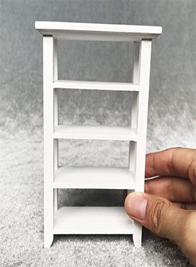 EatingBiting Adult Scene 1:12 Dollhouse Miniature Doll Furniture Storage Display Shelf Bookshelf BookcaseToy Dollhouse Furniture Accessory Doll House Deco - Image 2