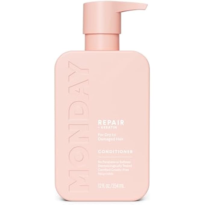 MONDAY REPAIR CONDITIONER 12 OZ. (354 ML) FOR DRY TO DAMAGED HAIR, MADE WITH KERATIN, COCONUT OIL, SHEA BUTTER AND VITAMIN E - Image 2