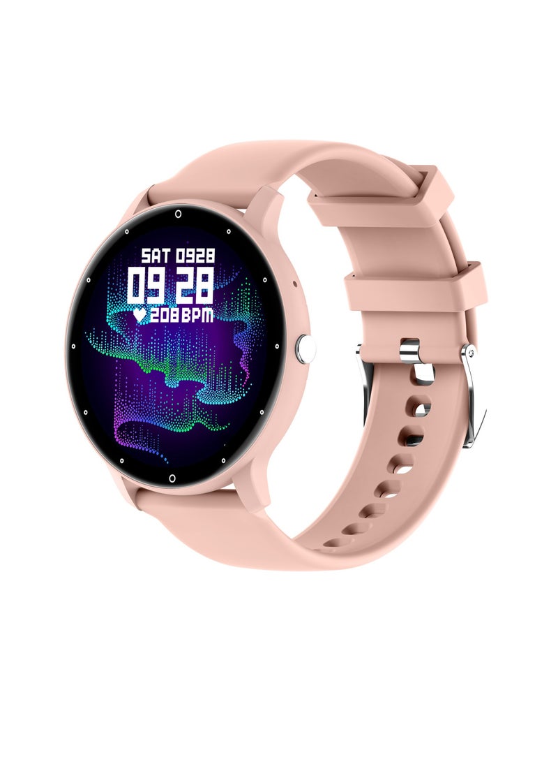 ZL02C Pro Smart Watch, Skin Friendly Waterproof Sleep Tracker Watch, Lightweight Smart Health Monitoring Watch With Heart Rate Sleep Monitor, (1pc, Rose Pink, Silicone Strap) - Image 1