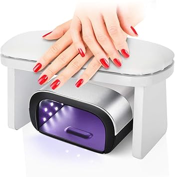 Ejoyous Soft Artificial Leather Arm Rest for Nails Comfortable Sized Nail Polishing Nail Art Manicure Hand Rest Cushion Manicure Salon Nail Arm Rest Rack Nail Rest Stand Nail Polishing Art Hand Cushion  - Image 1