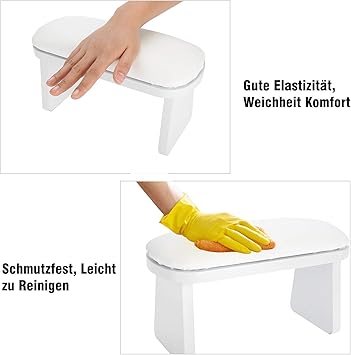 Ejoyous Soft Artificial Leather Arm Rest for Nails Comfortable Sized Nail Polishing Nail Art Manicure Hand Rest Cushion Manicure Salon Nail Arm Rest Rack Nail Rest Stand Nail Polishing Art Hand Cushion  - Image 4