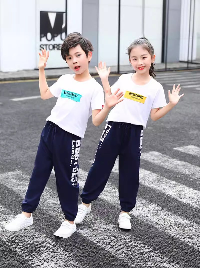2024 Spring Children'S Loose Breathable Printed Casual Pants Boys And Girls Fashion Letter Sweatpants Ankle-Tied Sports Trousers - Image 4