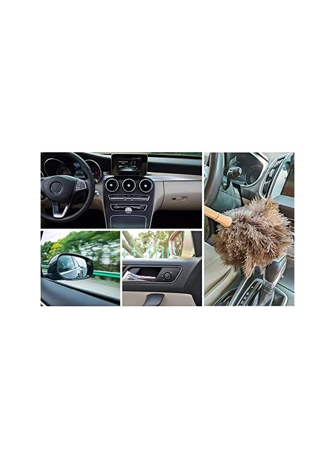 PROMASS - promass Ostrich Feather Duster, 16 inch Fluffy Natural Genuine Ostrich Feathers with Wooden Handle and Eco-Friendly Reusable Handheld Ostrich Feather Duster for Cleaning Supplies - Image 1