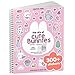 CUPKIN Life of Cute Bunnies 300 Kids Sticker Book by Cupkin Toddler Airplane Travel Coloring and Sticker Book Easter Basket Stuffer 8 Coloring Pages 8 Side by Side Scenes for Childrens of 28 Years - Image 3