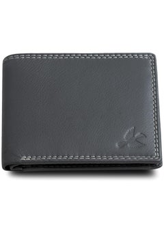 HORNBULL HORNBULL Mens Stella Grey Leather Wallt for Men | RFID Blocking Wallets Men  - Image 1