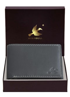 HORNBULL HORNBULL Mens Stella Grey Leather Wallt for Men | RFID Blocking Wallets Men  - Image 2