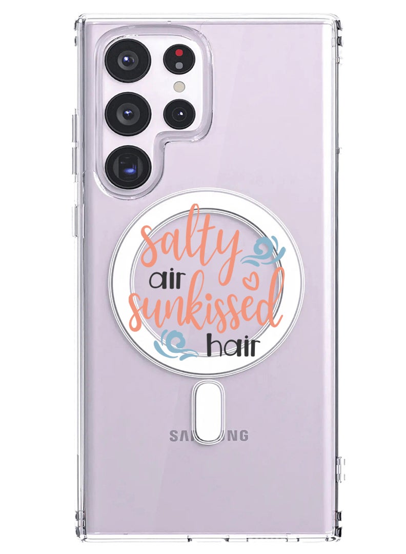 Theodor Magnetic Case for Samsung Galaxy S23 Ultra 6.8-inch Compatible with MagSafe Wireless Charging, Shockproof Phone Bumper Cover Salty air sunkissed air copy - Image 1