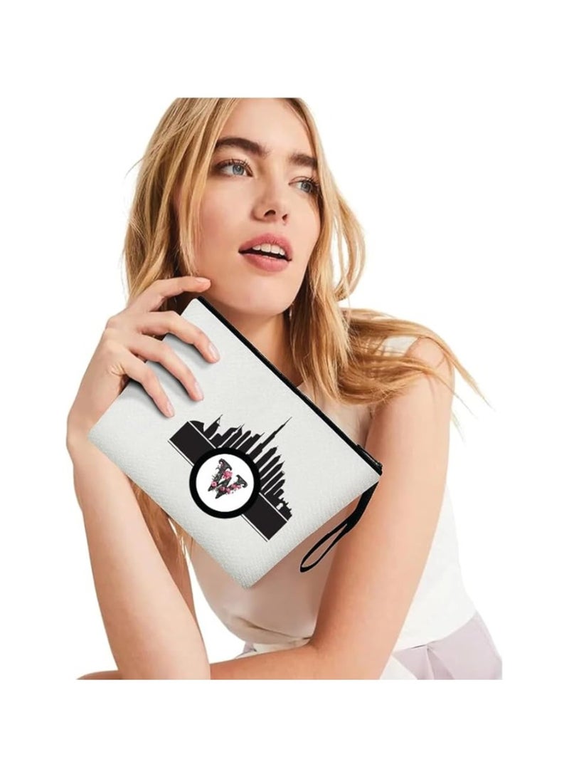 أفق دبي مع حقيبة مستحضرات التجميل الأولية ذات الحروف الأولى - حقيبة مكياج ذات الحروف الأولى - حقيبة مكياج أفق دبي - حقيبة مستحضرات التجميل للمسافرين - Image 3