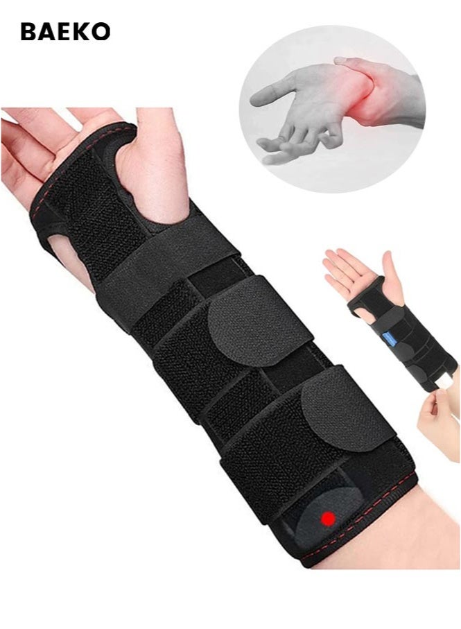 Adjustable Wrist Support Brace For Carpal Tunnel,Fits Both Hands, With Aluminum Splint