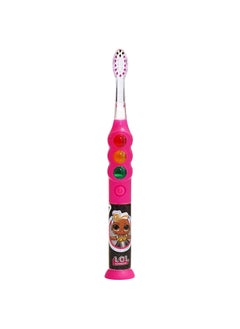 Firefly Ready Go Light Up Timer Toothbrush LOL Surprise Premium Soft Bristles 1 Minute Timer Less Mess Suction Cup Battery Included Easy Storage Dentist Recommended Ages 3 1 Pack
