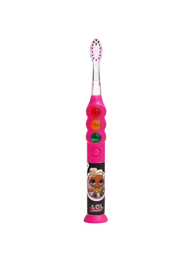 Firefly - Firefly Ready Go Light Up Timer Toothbrush LOL Surprise Premium Soft Bristles 1 Minute Timer Less Mess Suction Cup Battery Included Easy Storage Dentist Recommended Ages 3 1 Pack - Image 1