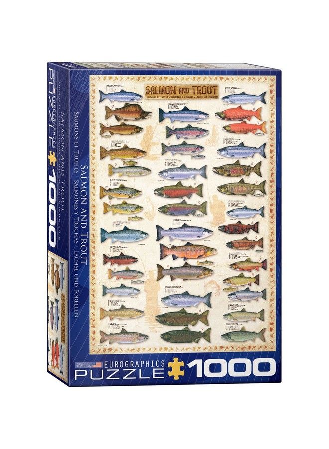 eurographics Salmon And Trout 1000 Piece Puzzle - Image 1