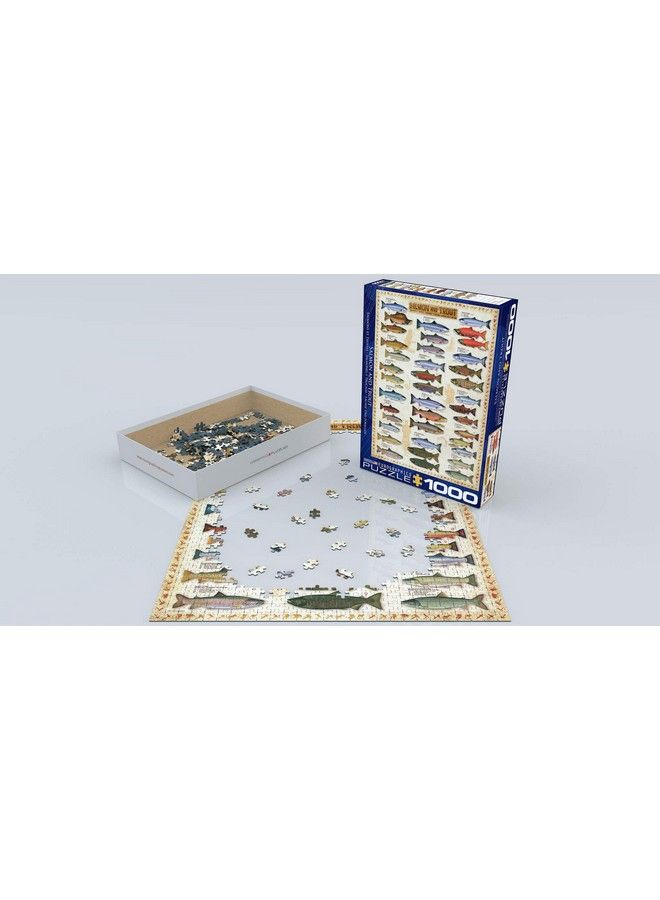 eurographics Salmon And Trout 1000 Piece Puzzle - Image 4